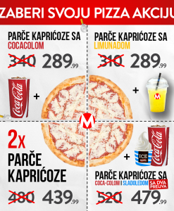 Pizza parce CocaCola Sladoled 2