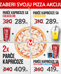 Pizza parce CocaCola Sladoled 2